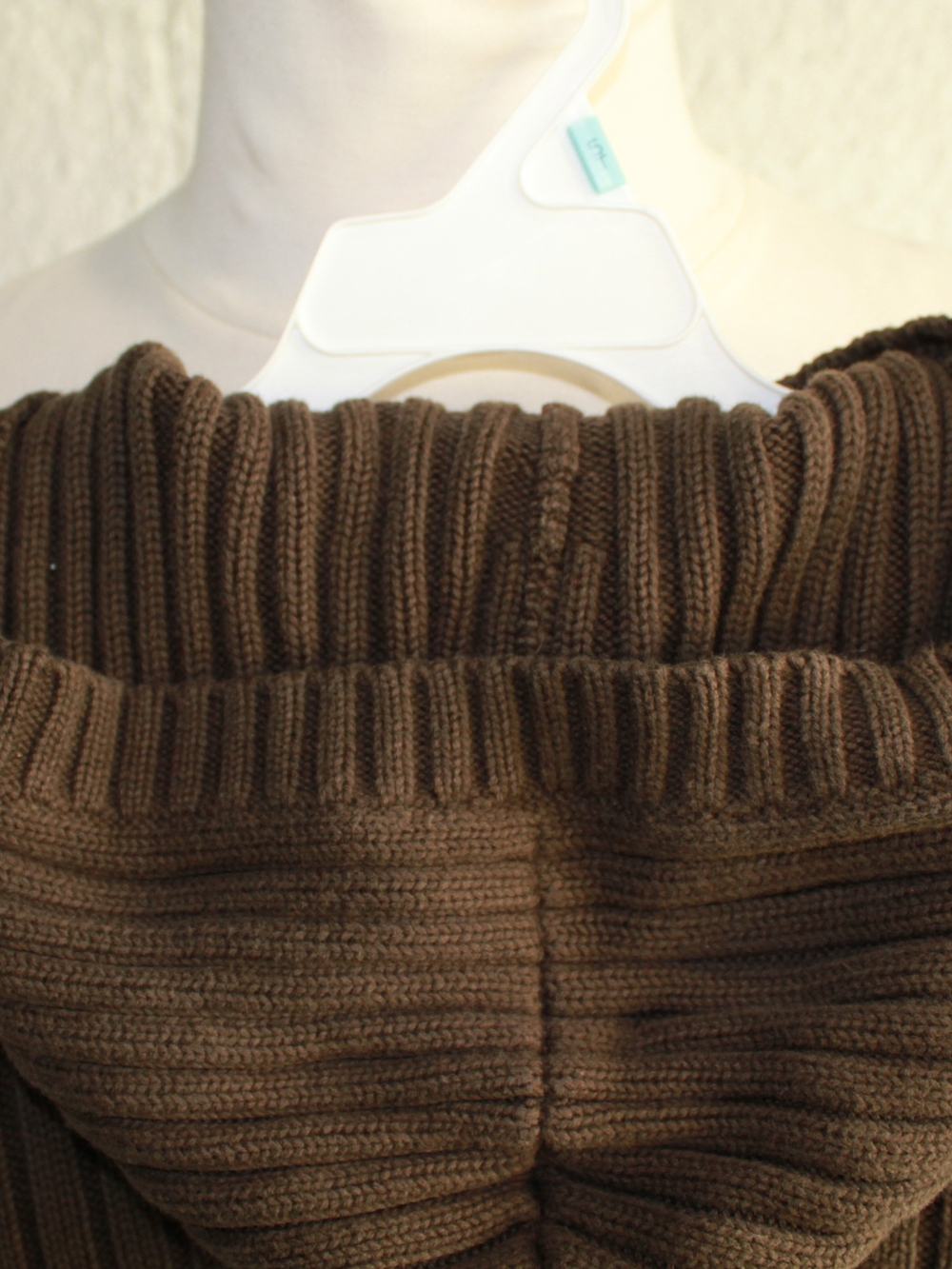Ralph Lauren Brown Hooded Rib-Knit Button Cardigan - Picture 6 of 6